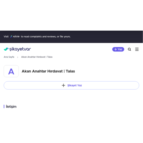 Akan Anahtar Hırdavat | Talas görseli