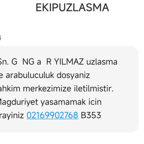 EKP UZLASMA (SMS) görseli