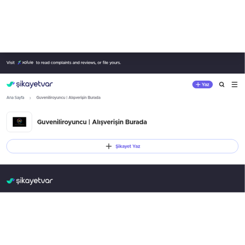Guveniliroyuncu | Alışverişin Burada görseli