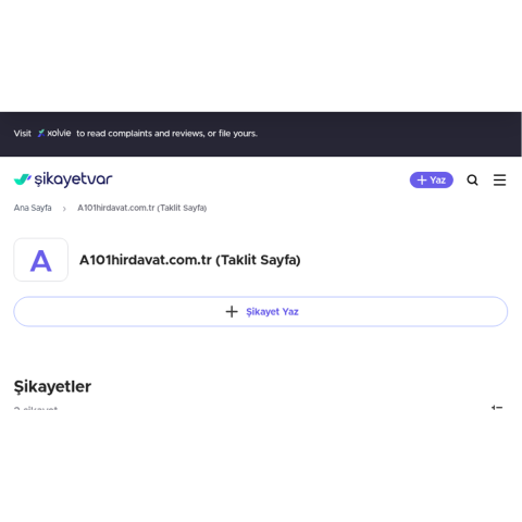 A101hirdavat.com.tr (Taklit Sayfa) görseli