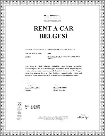 Depar Rent a Car görseli