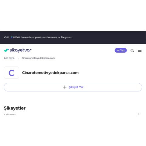 Cinarotomotivyedekparca.com görseli