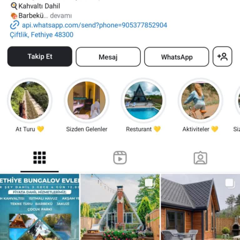 Fethiyebungalovevler (Instagram) görseli