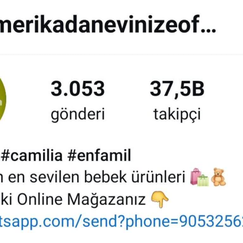 Amerikadanevinizeofficial (Instagram) görseli