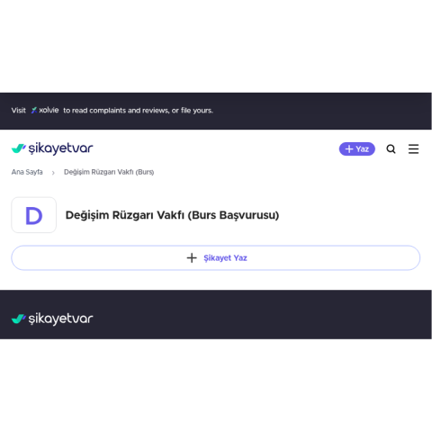 Değişim Rüzgarı Vakfı (Burs) görseli