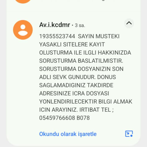 Av.i.kcdmr (SMS) görseli