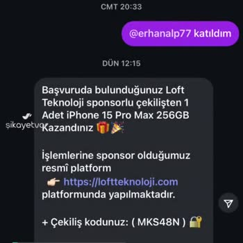 Instagram Çekiliş Dolandırıcılığı görseli