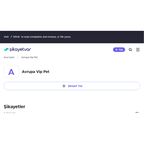 Avrupa Vip Pet görseli