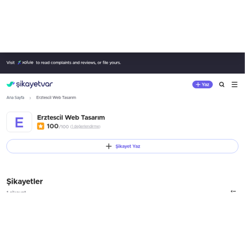 Erztescil Web Tasarım görseli