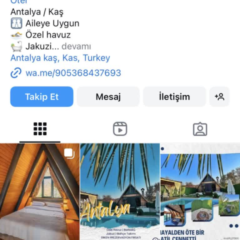 Akçakıl Bungalov (Instagram: akcakil_bungalov) görseli