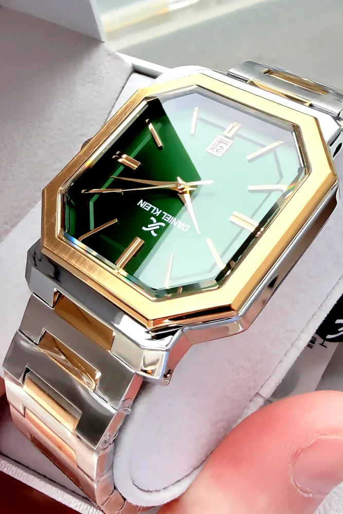 Daniel Klein Premium Erkek Kol Saati 3 Atm Su Geçirmez Gold-Gümüş Renk Çelik Kordon Dke2056c3